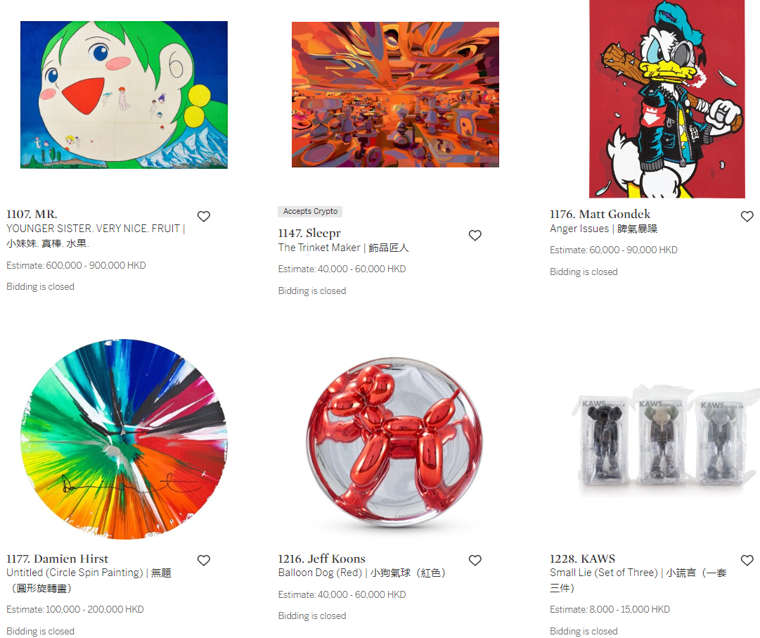 Sotheby's Hong Kong: Contemporary Discoveries Auction